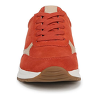 Damskie sneakersy Shay czerwone zamszowe wygodne na koturnie