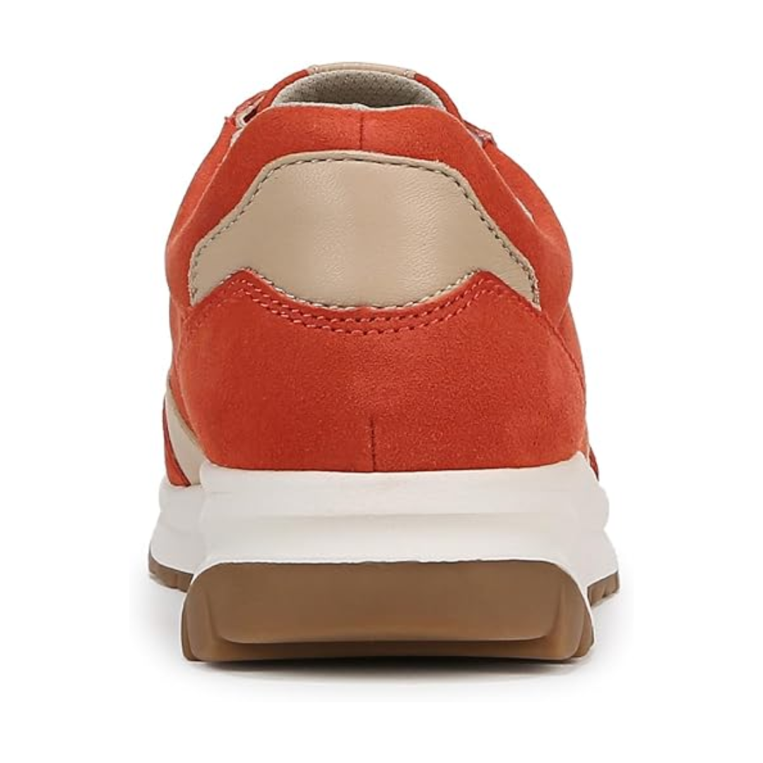 Damskie sneakersy Shay czerwone zamszowe wygodne na koturnie